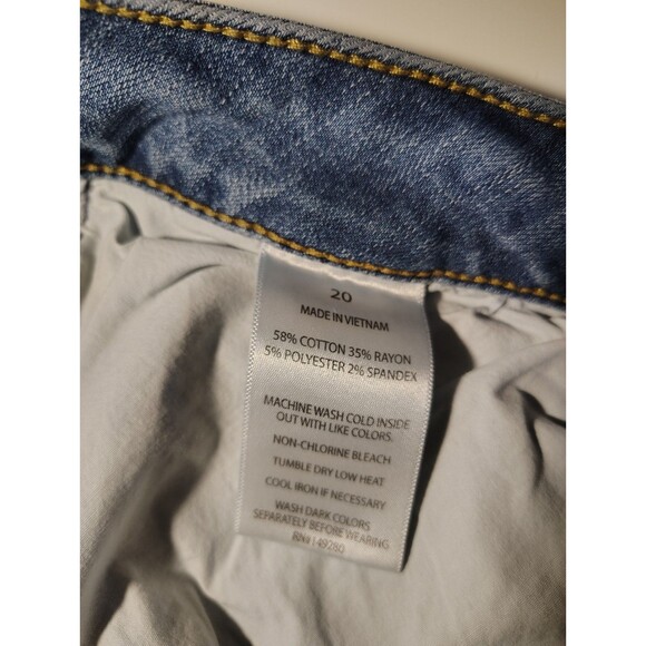 Slink Jeans Curvy Medium Wash Plus Size 20W - Picture 13 of 16